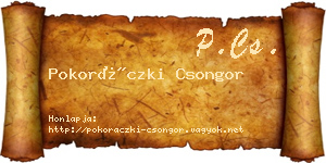 Pokoráczki Csongor névjegykártya